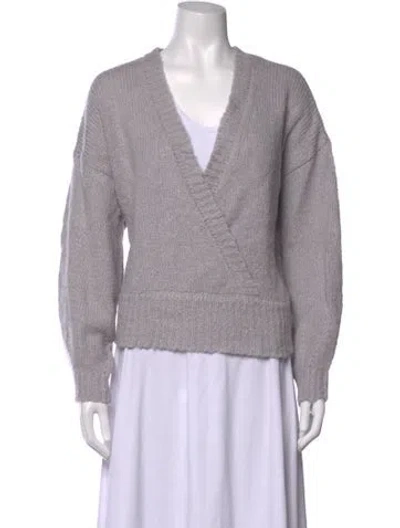 Pre-owned Joie V-neck Sweater In Purple