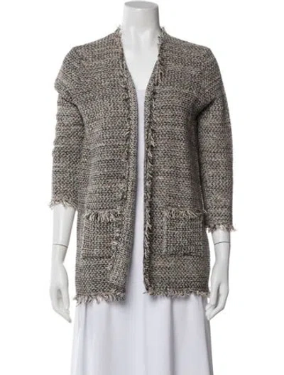 Pre-owned Joie V-neck Sweater In White