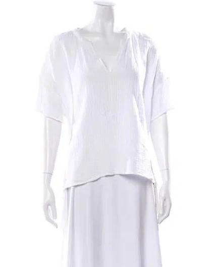 Pre-owned Joie V-neck Sweater In White