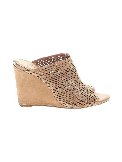 Pre-owned Joie Wedges In Tan