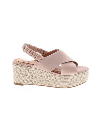 Pre-owned Joie Wedges In Tan