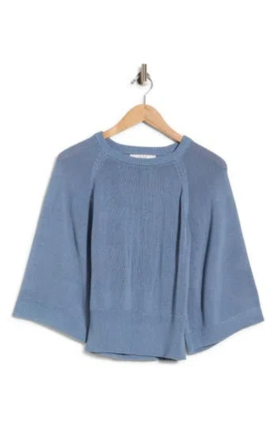 Joie Wide Sleeve Crewneck Sweater In Blue
