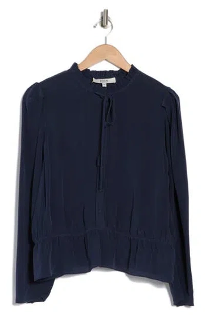 Joie Willow Long Sleeve Top In Navy Blazer