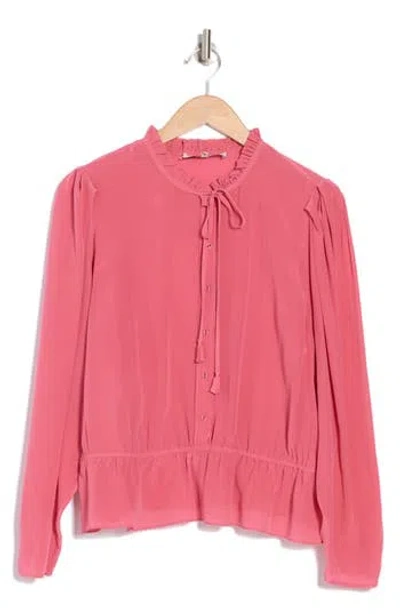 Joie Willow Long Sleeve Top In Rapture Rose