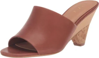 Pre-owned Joie Women's Diamond Slide Sandal In Cognac