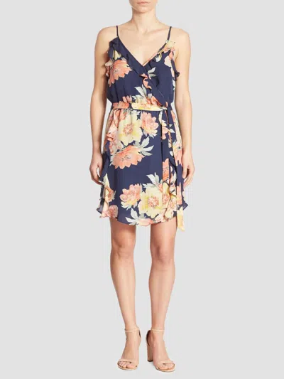 Joie Women's Foxglove Floral Ruffled Dress In Dark Navy