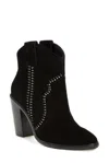 Joie Women's Monte Suede Leather Studded Ankle Booties In Black In Black