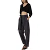 Joie Womens Linen Belted Trouser Pants In Black