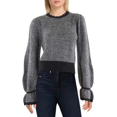 Joie Womens Scalloped Knit Pullover Sweater