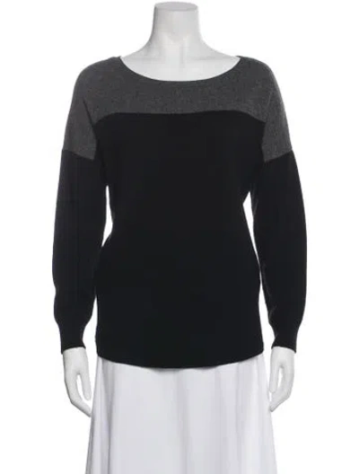 Pre-owned Joie Wool Bateau Neckline Sweater In Multi