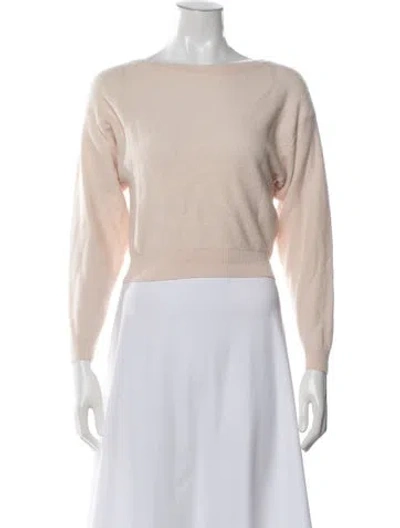 Pre-owned Joie Wool Bateau Neckline Sweater In Pink