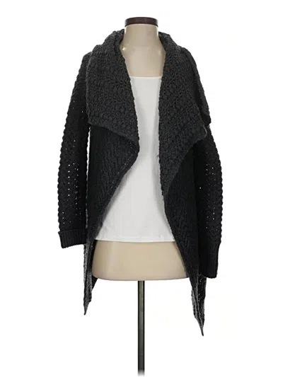 Pre-owned Joie Wool Cardigan Sweater In Black