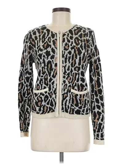 Pre-owned Joie Wool Cardigan Sweater In Silver