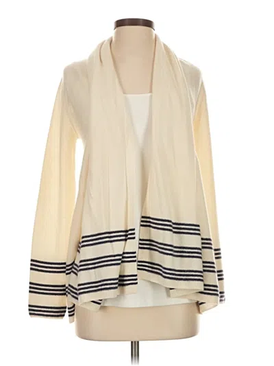 Pre-owned Joie Wool Cardigan Sweater In White