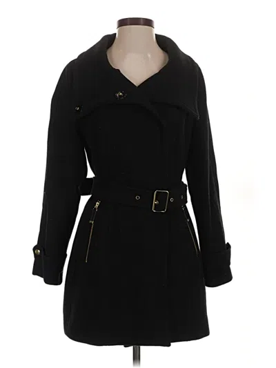 Pre-owned Joie Wool Coat In Black