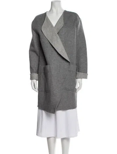 Pre-owned Joie Wool Coat In Gray