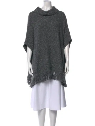Pre-owned Joie Wool Cowl Neck Sweater In Gray