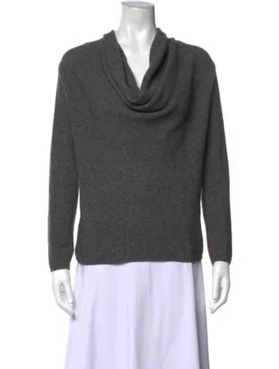 Pre-owned Joie Wool Cowl Neck Sweater In Grey