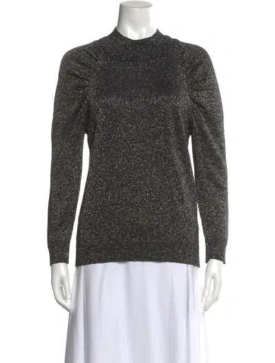 Pre-owned Joie Wool Crew Neck Sweater In Black