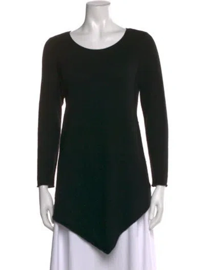 Pre-owned Joie Wool Crew Neck Sweater In Black