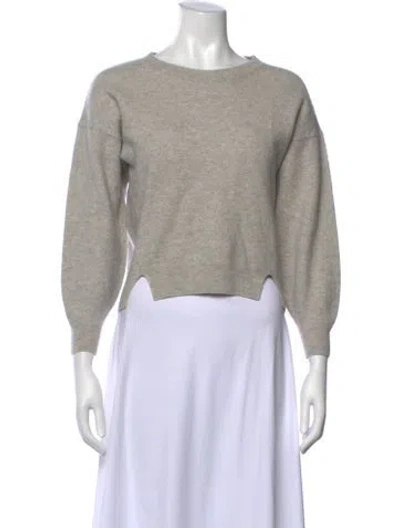Pre-owned Joie Wool Crew Neck Sweater In Gray