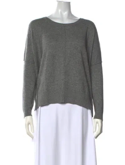 Pre-owned Joie Wool Crew Neck Sweater In Gray
