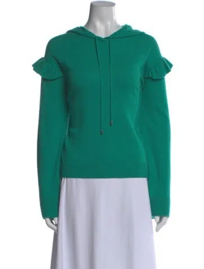 Pre-owned Joie Wool Crew Neck Sweater In Green