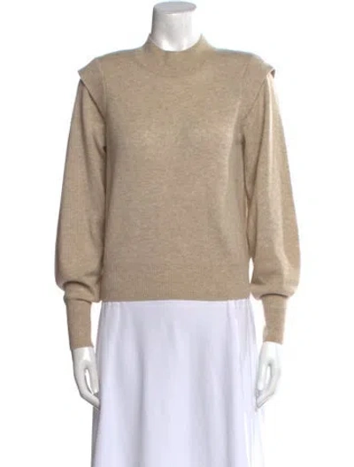 Pre-owned Joie Wool Crew Neck Sweater In Neutral