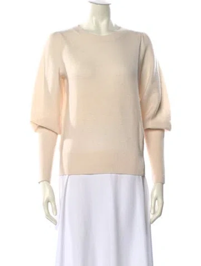 Pre-owned Joie Wool Crew Neck Sweater In Neutral