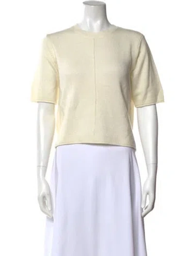 Pre-owned Joie Wool Crew Neck Sweater In Neutral