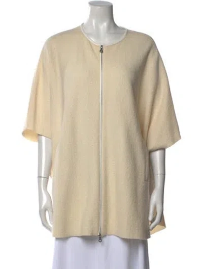 Pre-owned Joie Wool Crew Neck Sweater In Neutral