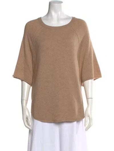 Pre-owned Joie Wool Crew Neck Sweater In Neutrals