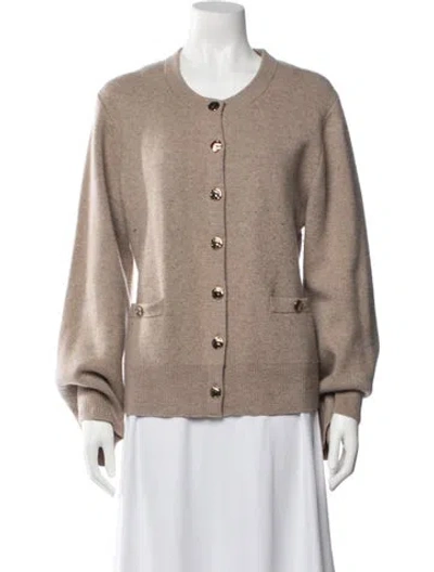 Pre-owned Joie Wool Crew Neck Sweater In Neutrals