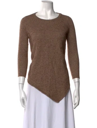 Pre-owned Joie Wool Crew Neck Sweater In Neutrals