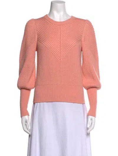 Pre-owned Joie Wool Crew Neck Sweater In Pink