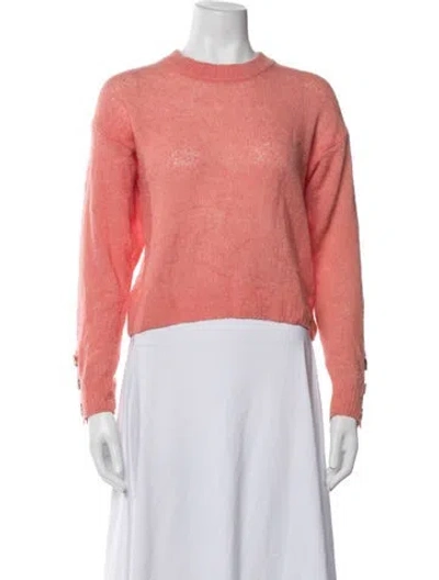 Pre-owned Joie Wool Crew Neck Sweater In Pink