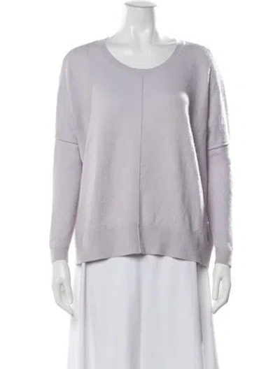 Pre-owned Joie Wool Crew Neck Sweater In Purple