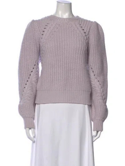 Pre-owned Joie Wool Crew Neck Sweater In Purple