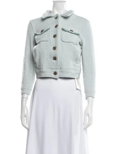 Pre-owned Joie Wool Jacket In Blue