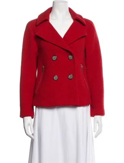 Pre-owned Joie Wool Jacket In Red