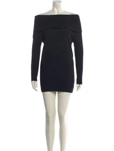 Pre-owned Joie Wool Mini Dress In Black