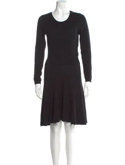 Pre-owned Joie Wool Mini Dress In Black