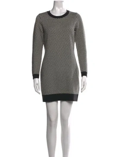 Pre-owned Joie Wool Mini Dress In Black