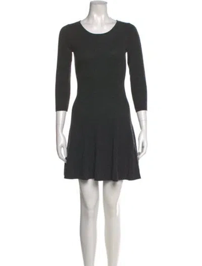 Pre-owned Joie Wool Mini Dress In Gray