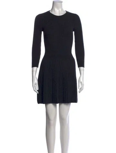 Pre-owned Joie Wool Mini Dress In Gray
