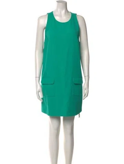 Pre-owned Joie Wool Mini Dress In Green
