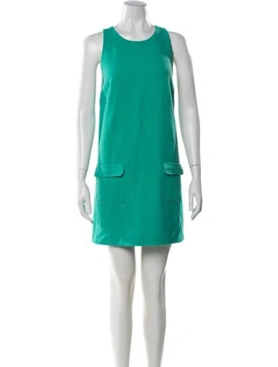 Pre-owned Joie Wool Mini Dress In Green