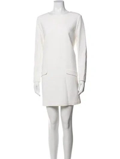 Pre-owned Joie Wool Mini Dress In White