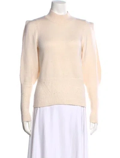 Pre-owned Joie Wool Mock Neck Sweater In Pink