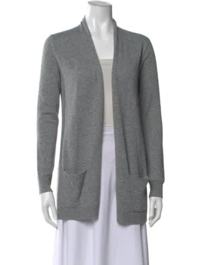 Pre-owned Joie Wool Open Front Sweater In Gray